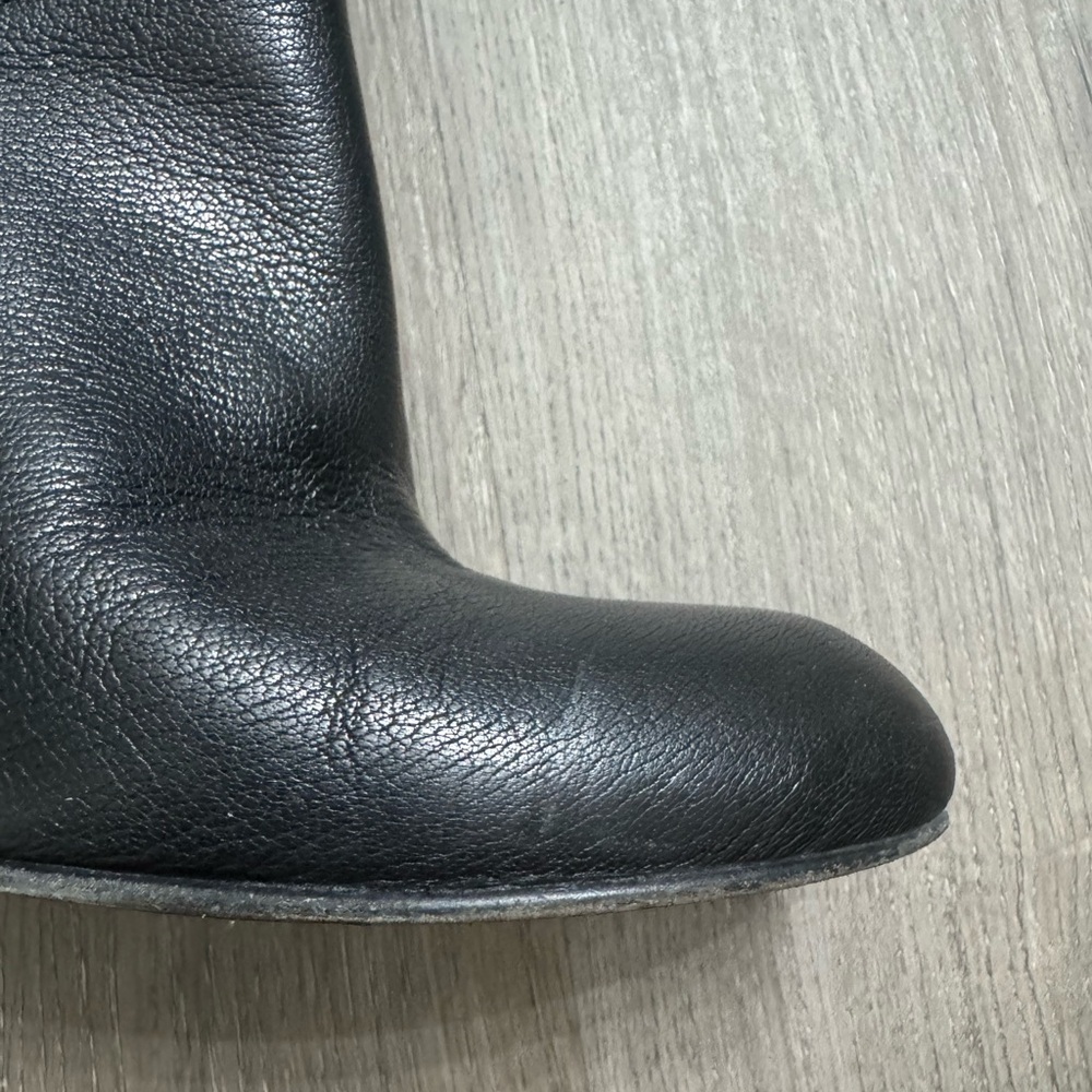 Nanette Lepore Femme Fatale Genuine Leather Boots in Grey. Size 8.5. Worn 3x. - Picture 8 of 9
